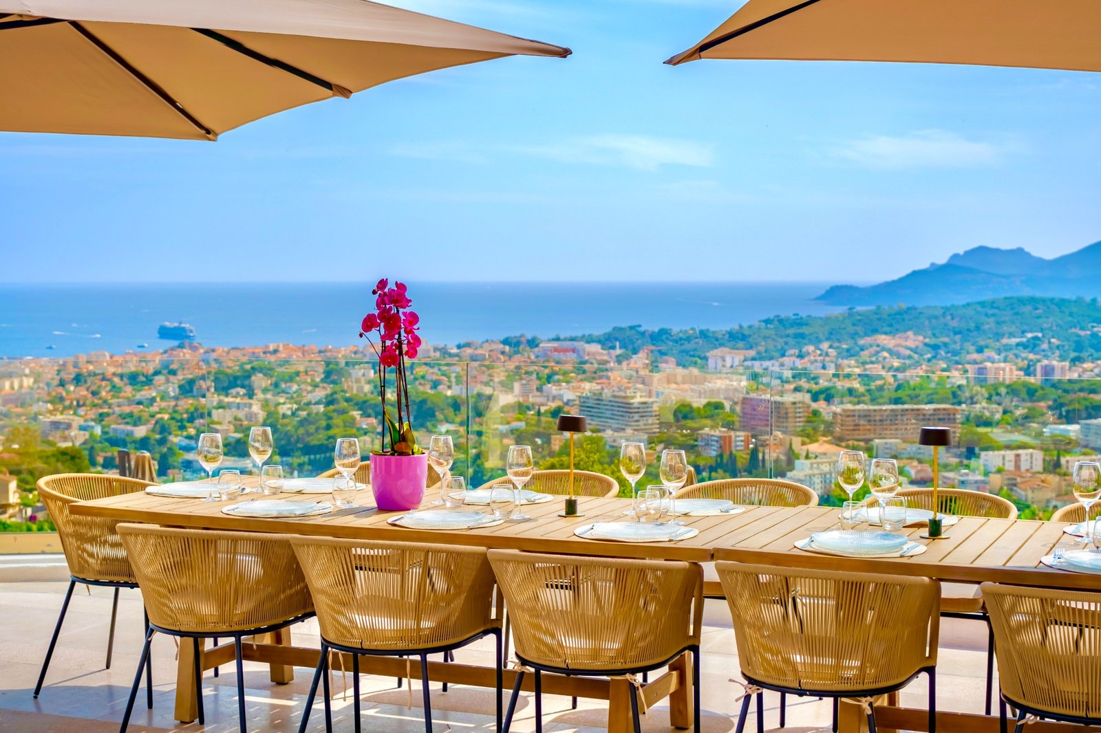 Terrasse avec vue mer