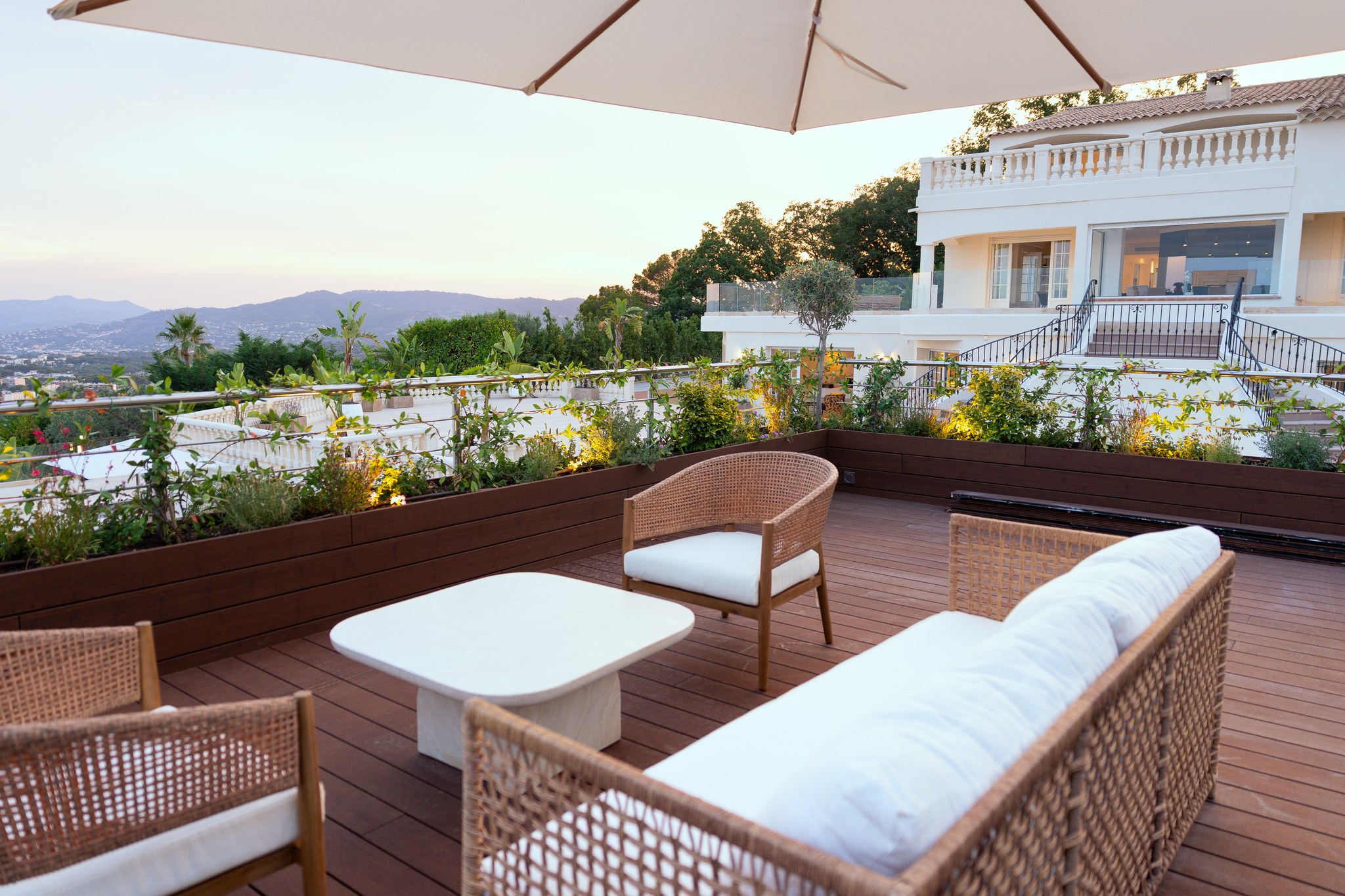Terrasse du pool house